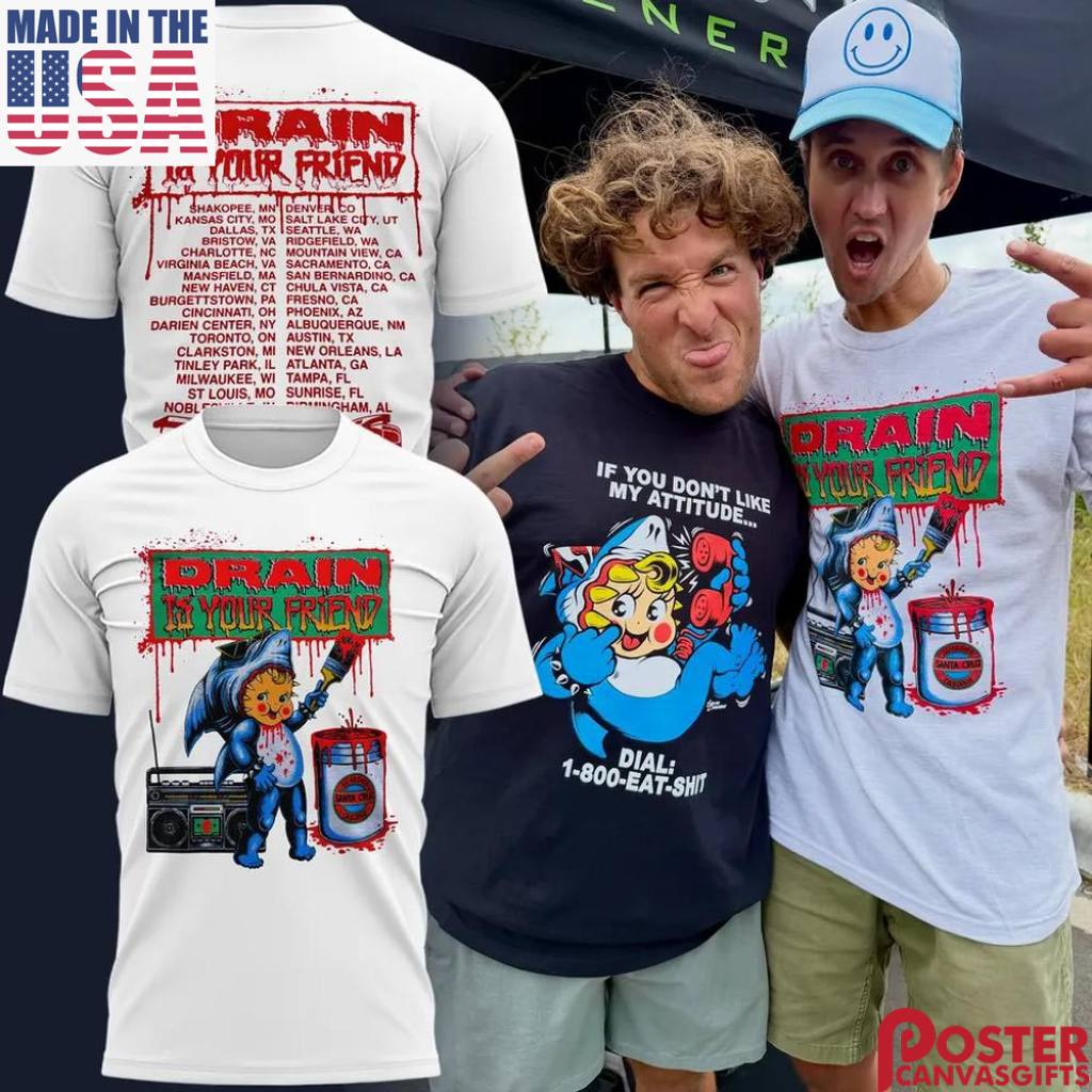 Drain Hardcore Grey Day Tour 2026 T Shirt Concert Graphic Fan